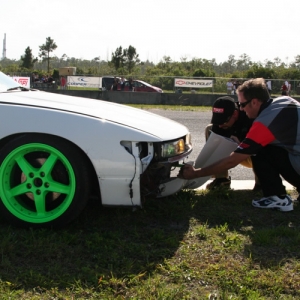 Estie Falero's bumper adjustment